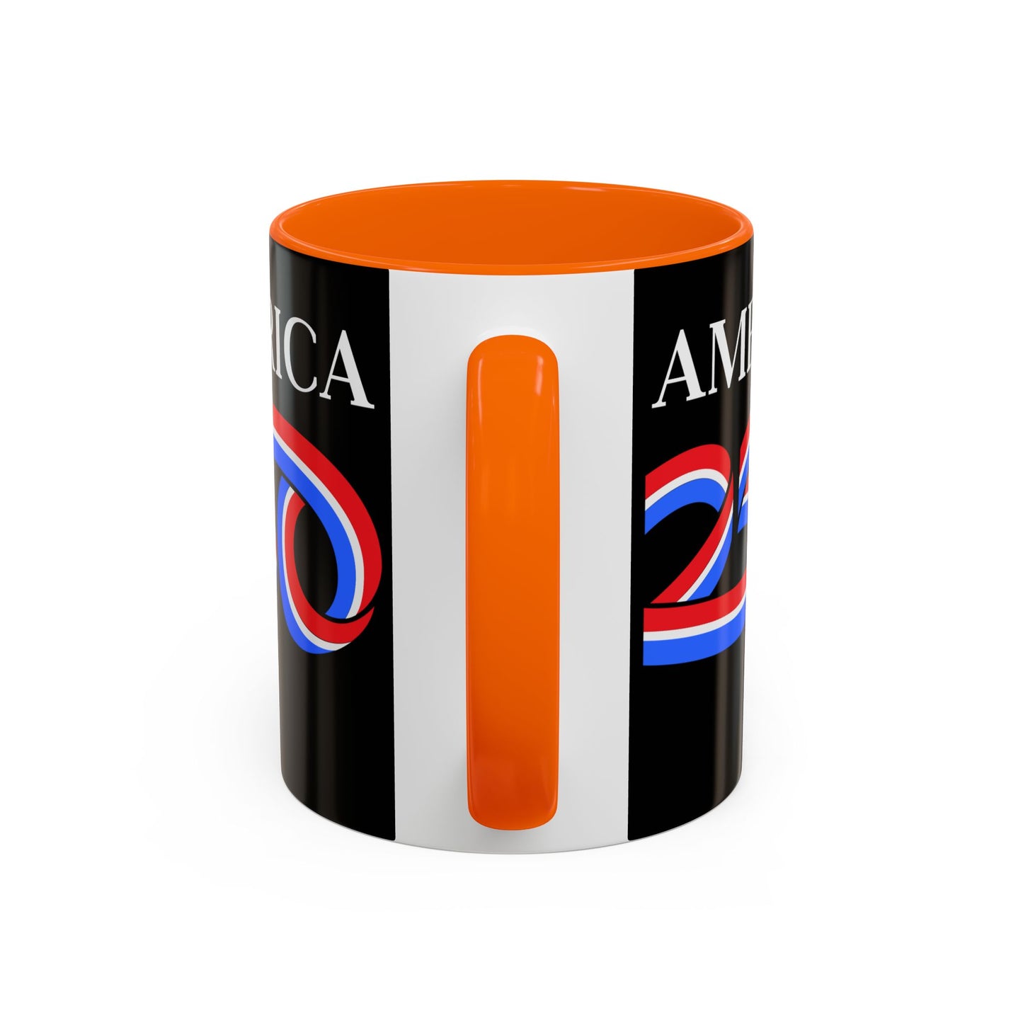 America 250 Black Accent Mug by theGreenDragonTavern.shop