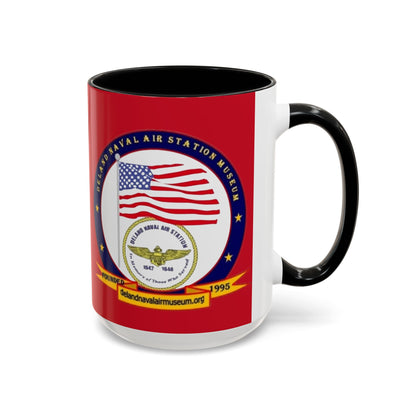 DeLand Naval Air Station Museum Red Accent Mug by theGreenDragonTavern.shop