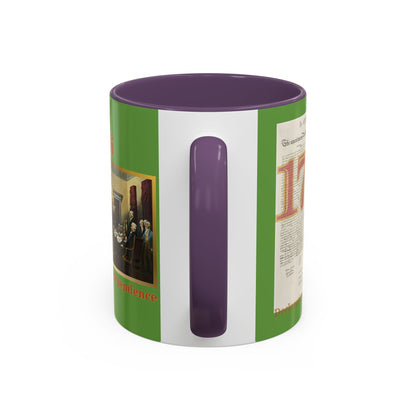 Declaration of Independence Green Accent Mug by theGreenDragonTavern.shop