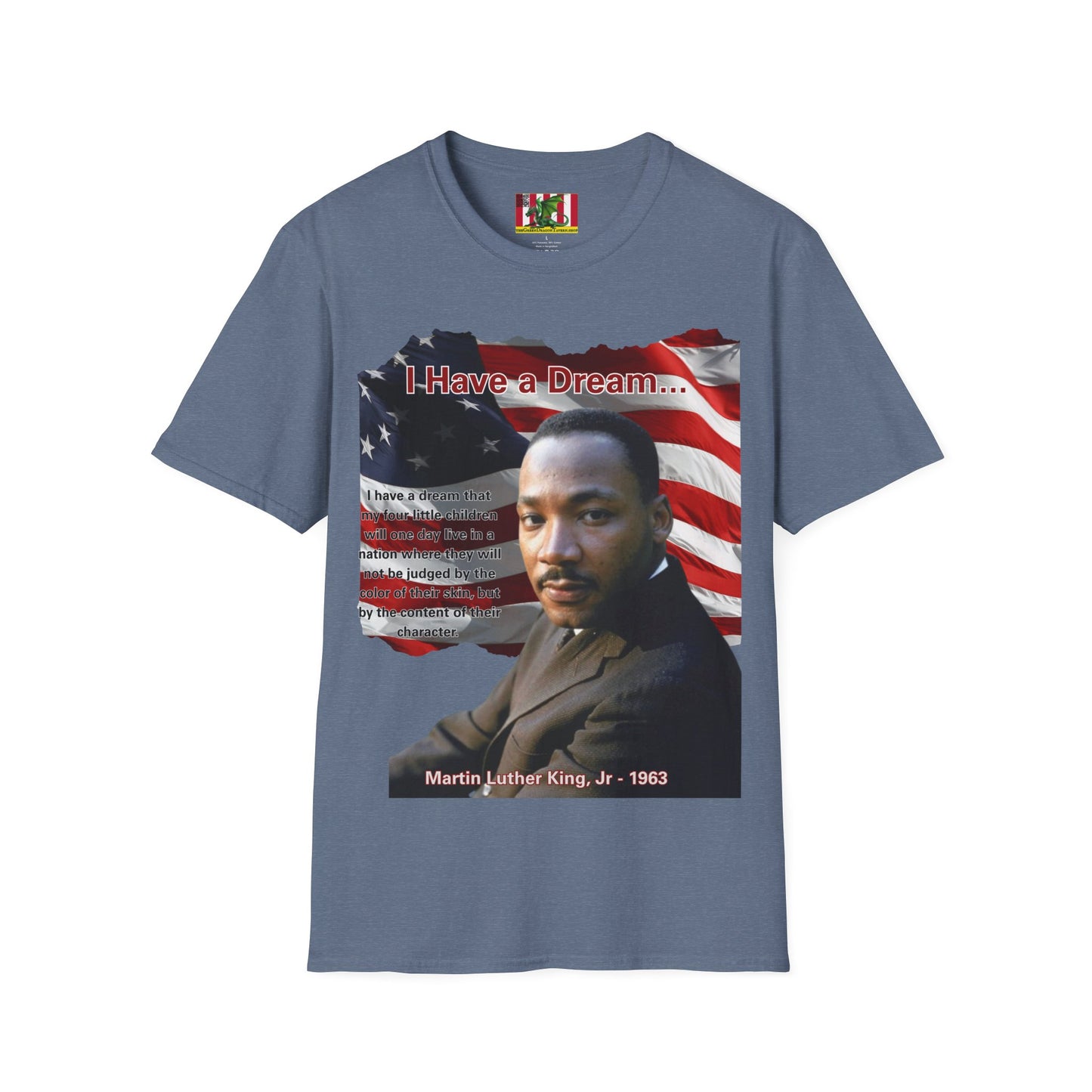 "I Have a Dream" MLKJr Dark colors Unisex T-Shirt by theGreenDragonTavern.shop