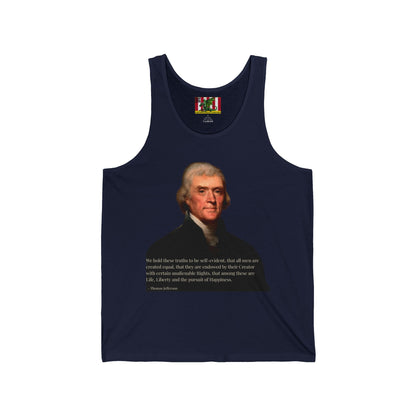 We hold these truths to be self-evident Unisex Jersey Tank Top by theGreenDragonTavern.shop