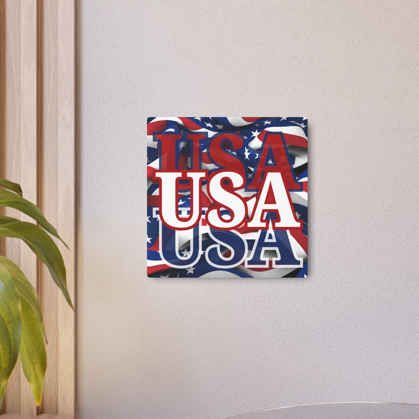USA! USA! USA White Center Metal Art Sign by theGreenDragonTavern.shop