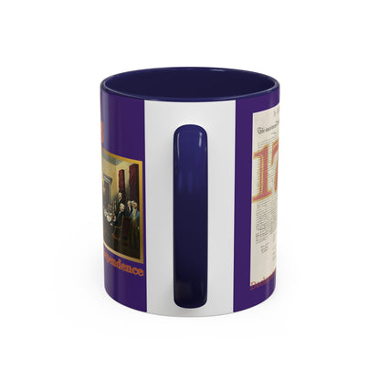Declaration of Independence Dark Purple Accent Mug by theGreenDragonTavern.shop