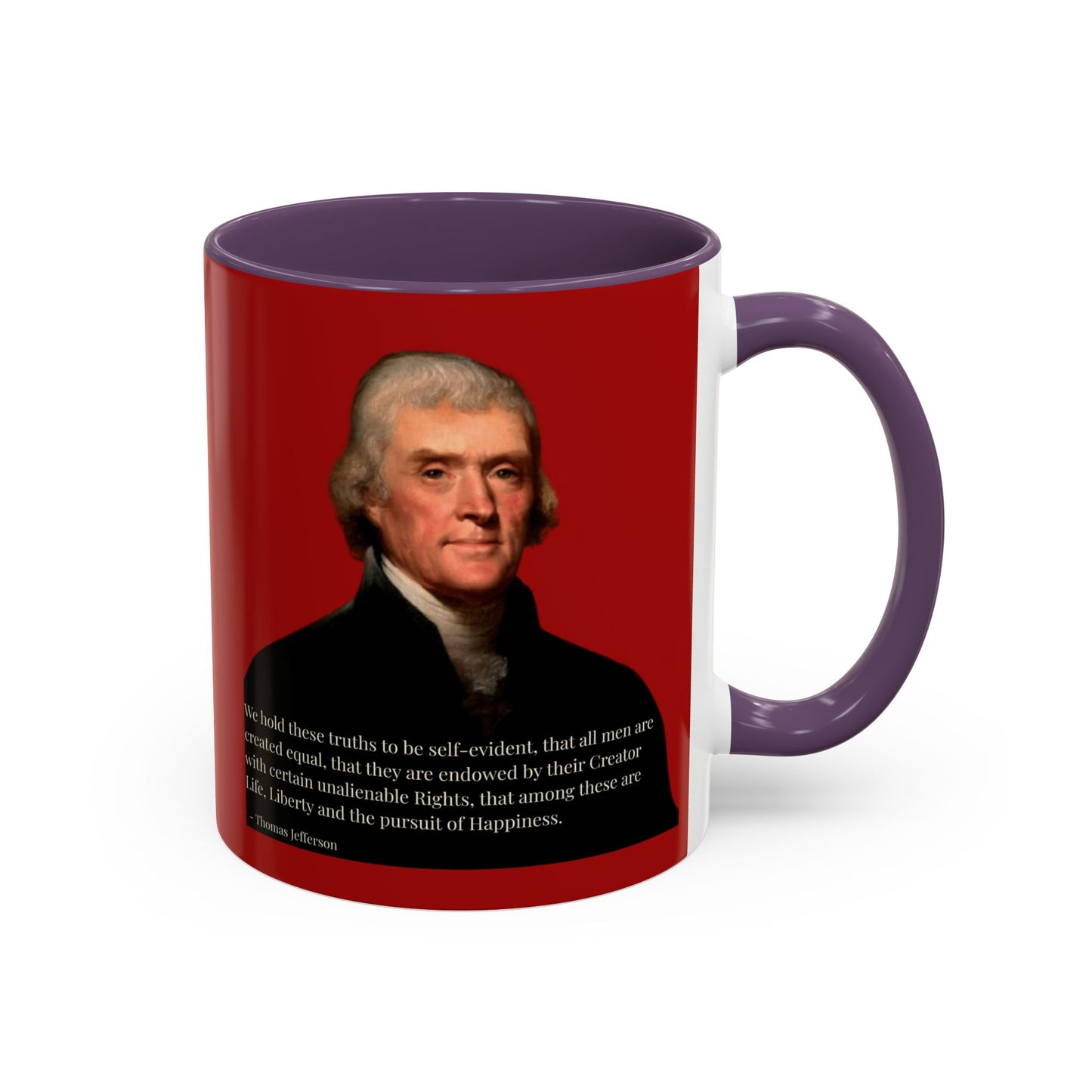 We hold these truths to be self-evident Red Accent Mug by theGreenDragonTavern.shop