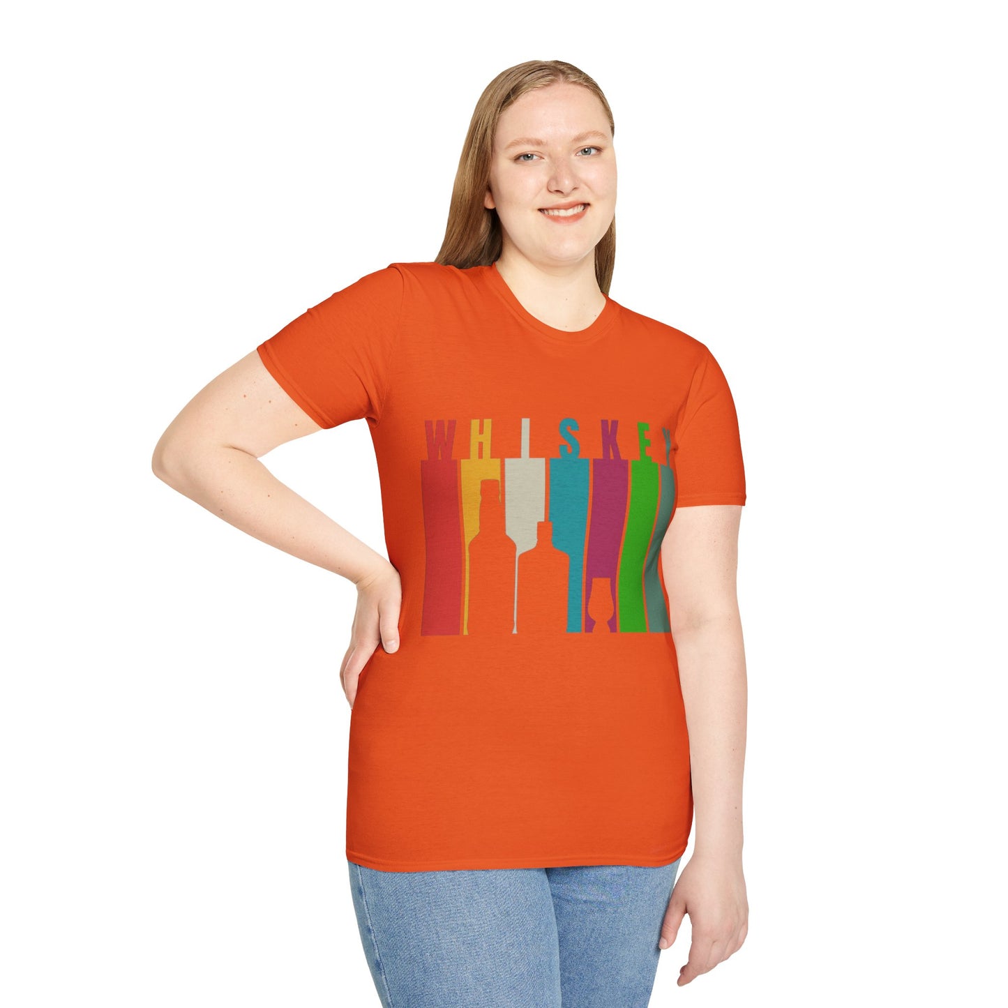 Whiskey spelled with an 'e' Light colors Unisex T-Shirt by theGreenDragonTavern.shop