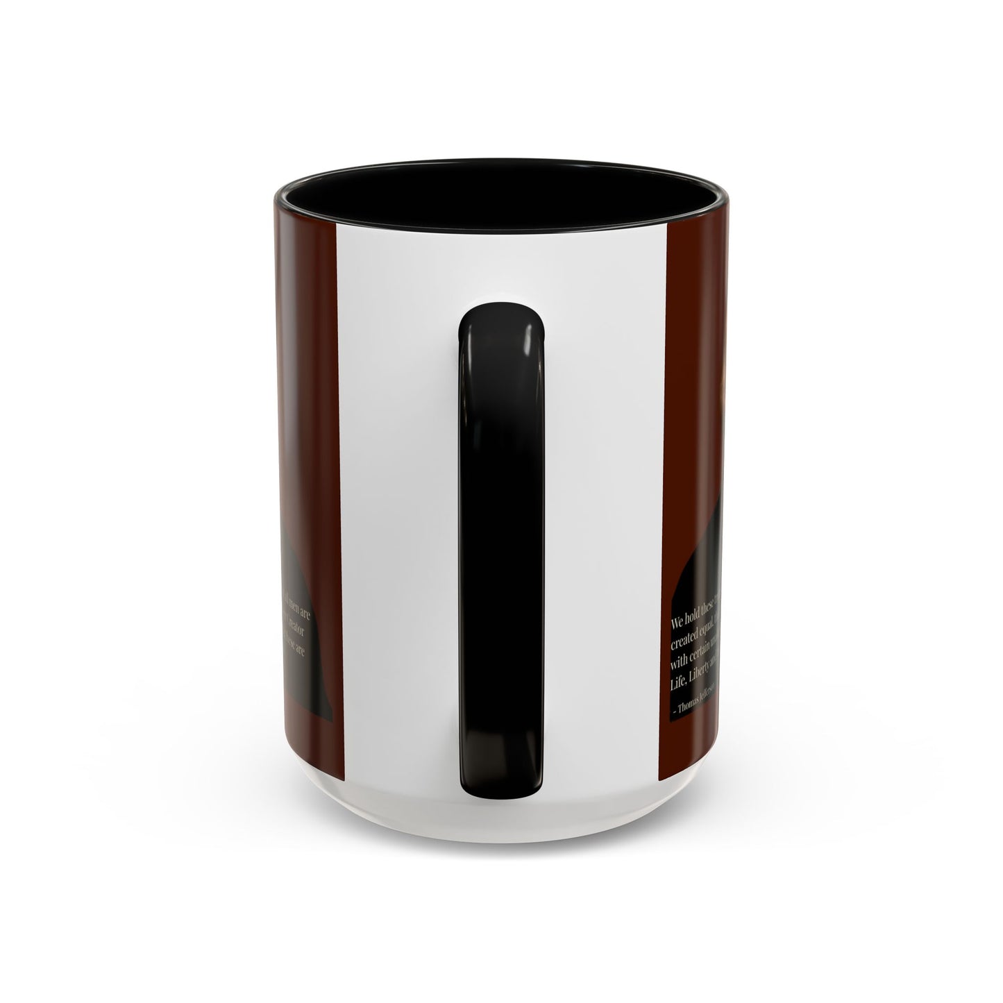 We hold these truths to be self-evident Brown Accent Mug by theGreenDragonTavern.shop