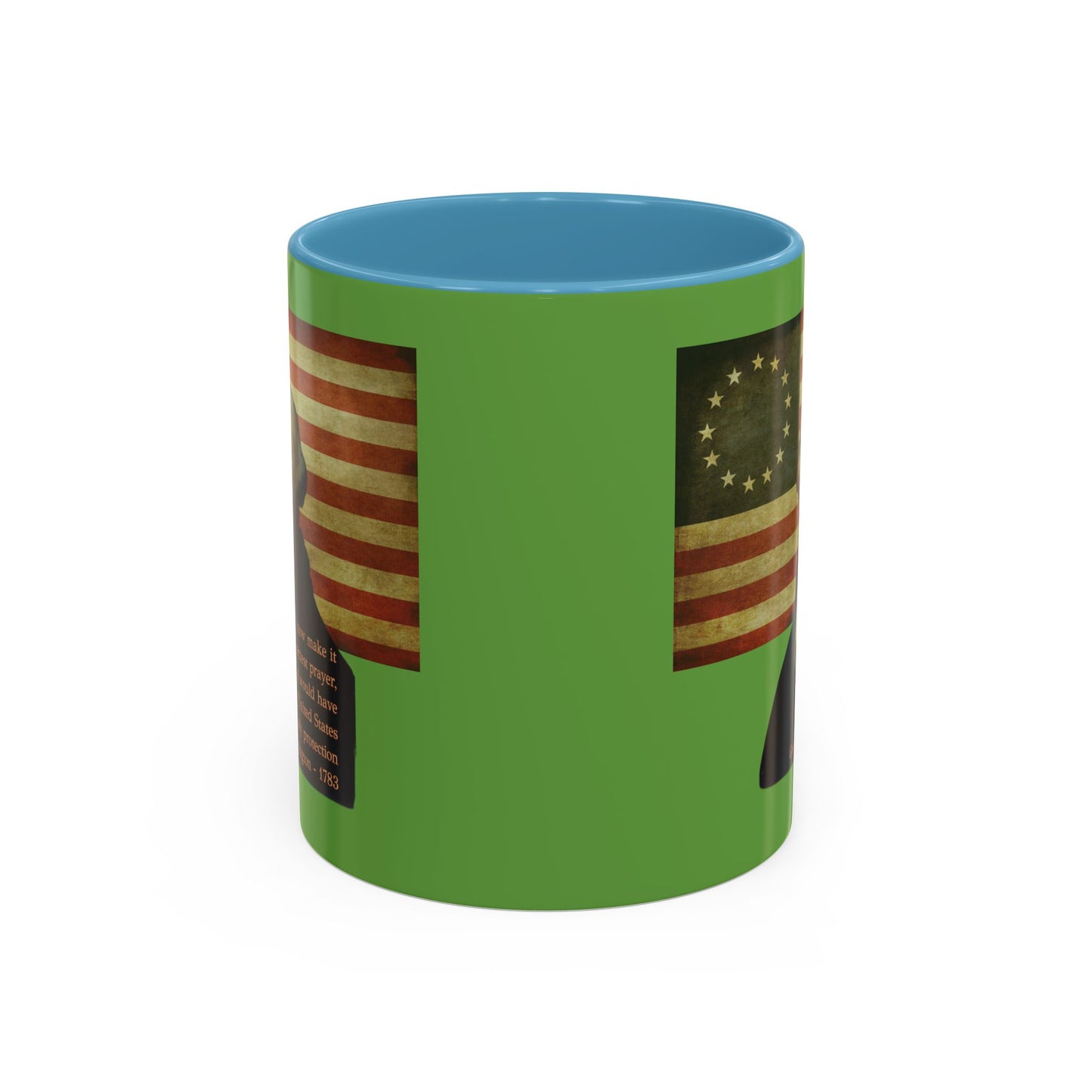 Washington's Earnest Prayer Green Accent Mug by theGreenDragonTavern.shop