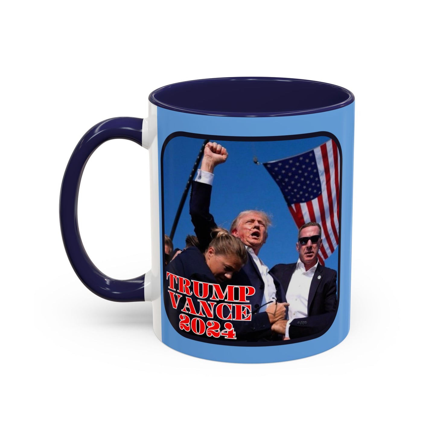 Trump and Vance 2024 Accent Mug by theGreenDragonTavern.shop