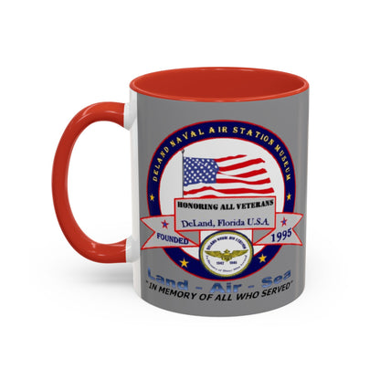 DNASM 2-sided, Founding & Student Art w/WhiteBG Grey Accent Mug by theGreenDragonTavern.shop