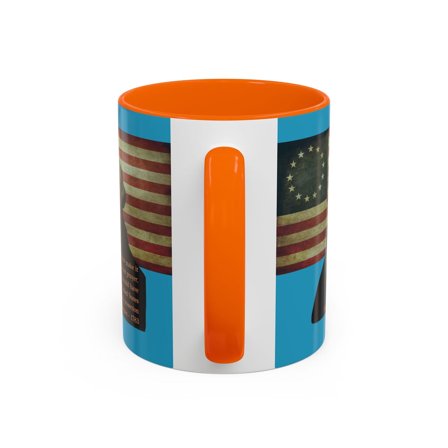 Washington's Earnest Prayer Turquoise Accent Mug by theGreenDragonTavern.shop