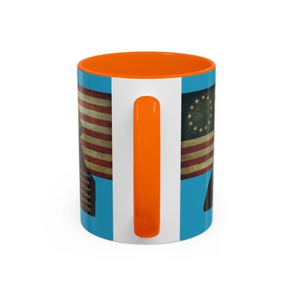 Washington's Earnest Prayer Turquoise Accent Mug by theGreenDragonTavern.shop