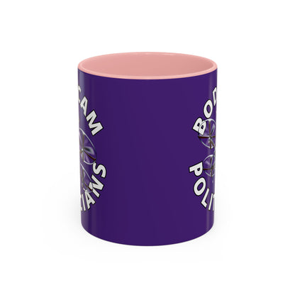 Bodycam the Politicians Drone Dark Purple Accent Mug by theGreenDragonTavern.shop