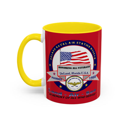 DNASM 2-sided, Founding & Student Art w/WhiteBG Red Accent Mug by theGreenDragonTavern.shop