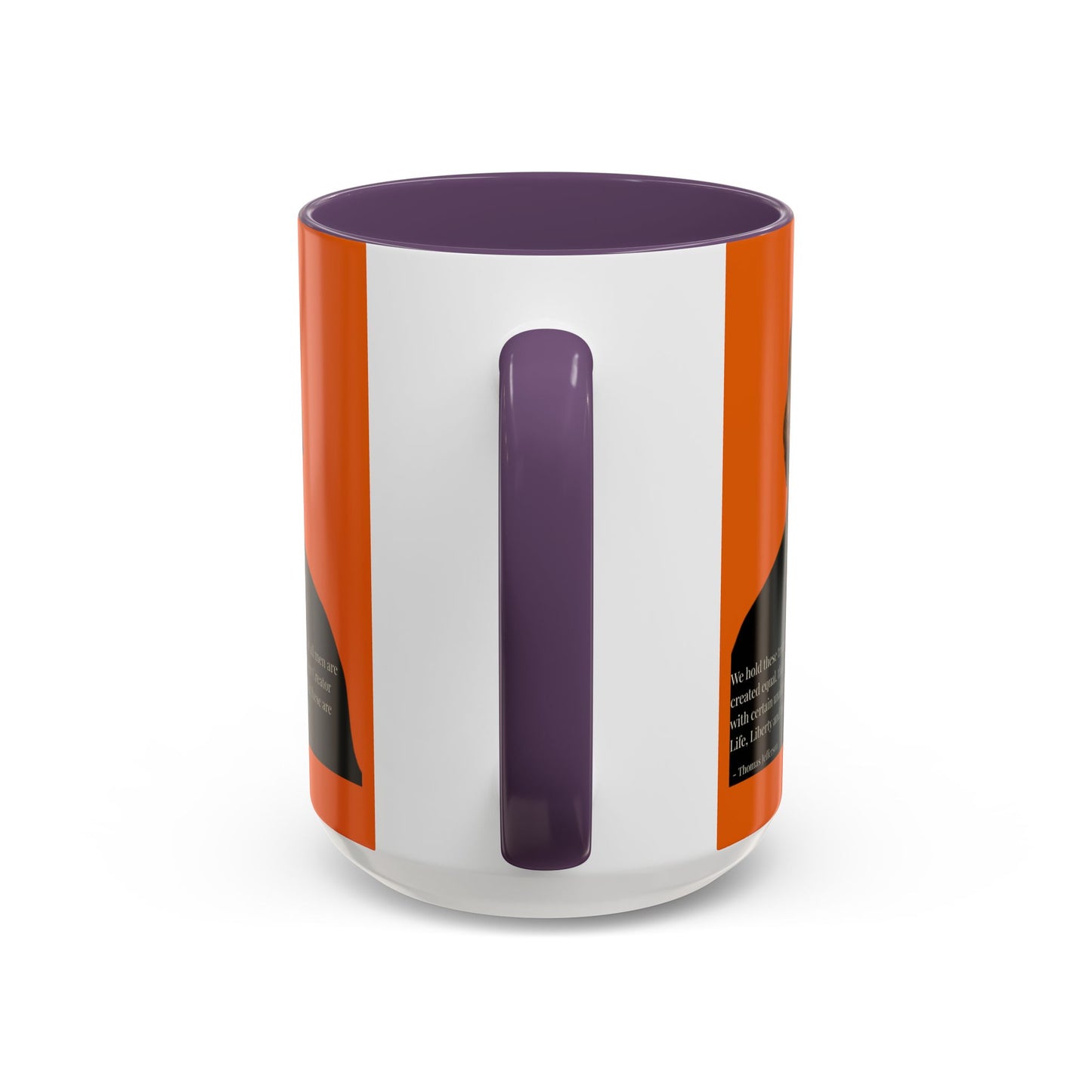 We hold these truths to be self-evident Orange Accent Mug by theGreenDragonTavern.shop