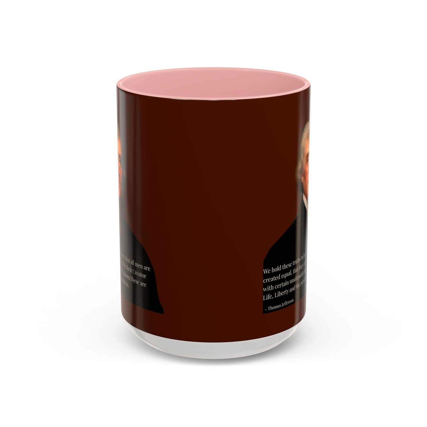 We hold these truths to be self-evident Brown Accent Mug by theGreenDragonTavern.shop