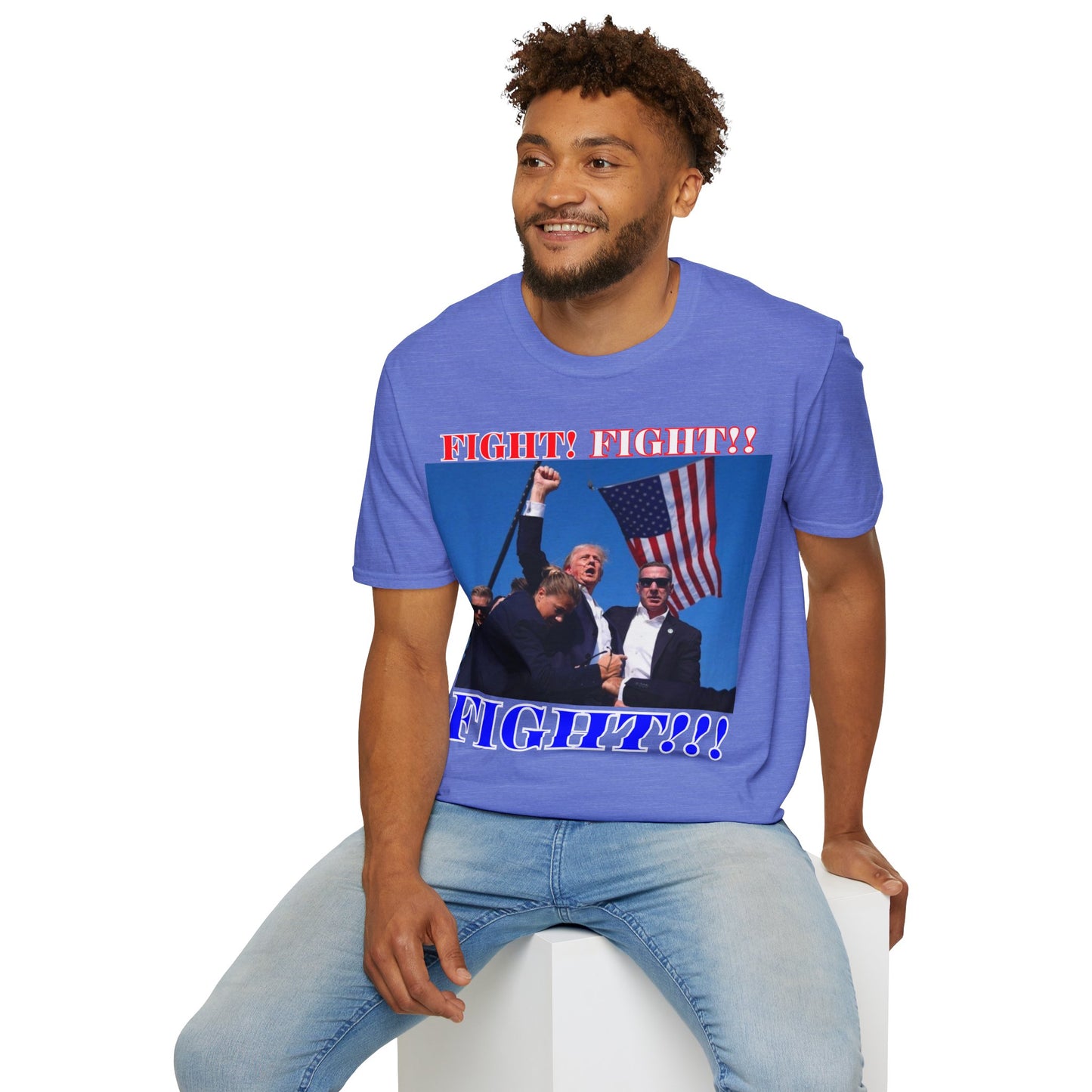 FIGHT! FIGHT!! FIGHT!!! Light colors Unisex T-Shirt by theGreenDragonTavern.shop