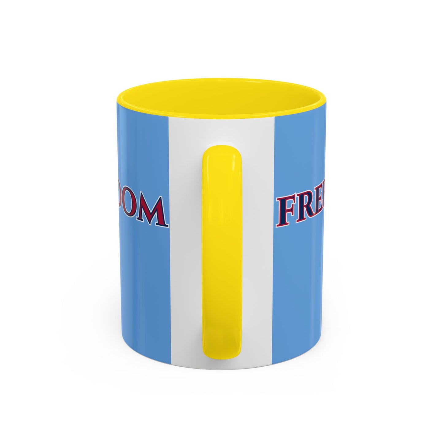 Freedom, Light Blue Accent Mug by theGreenDragonTavern.shop