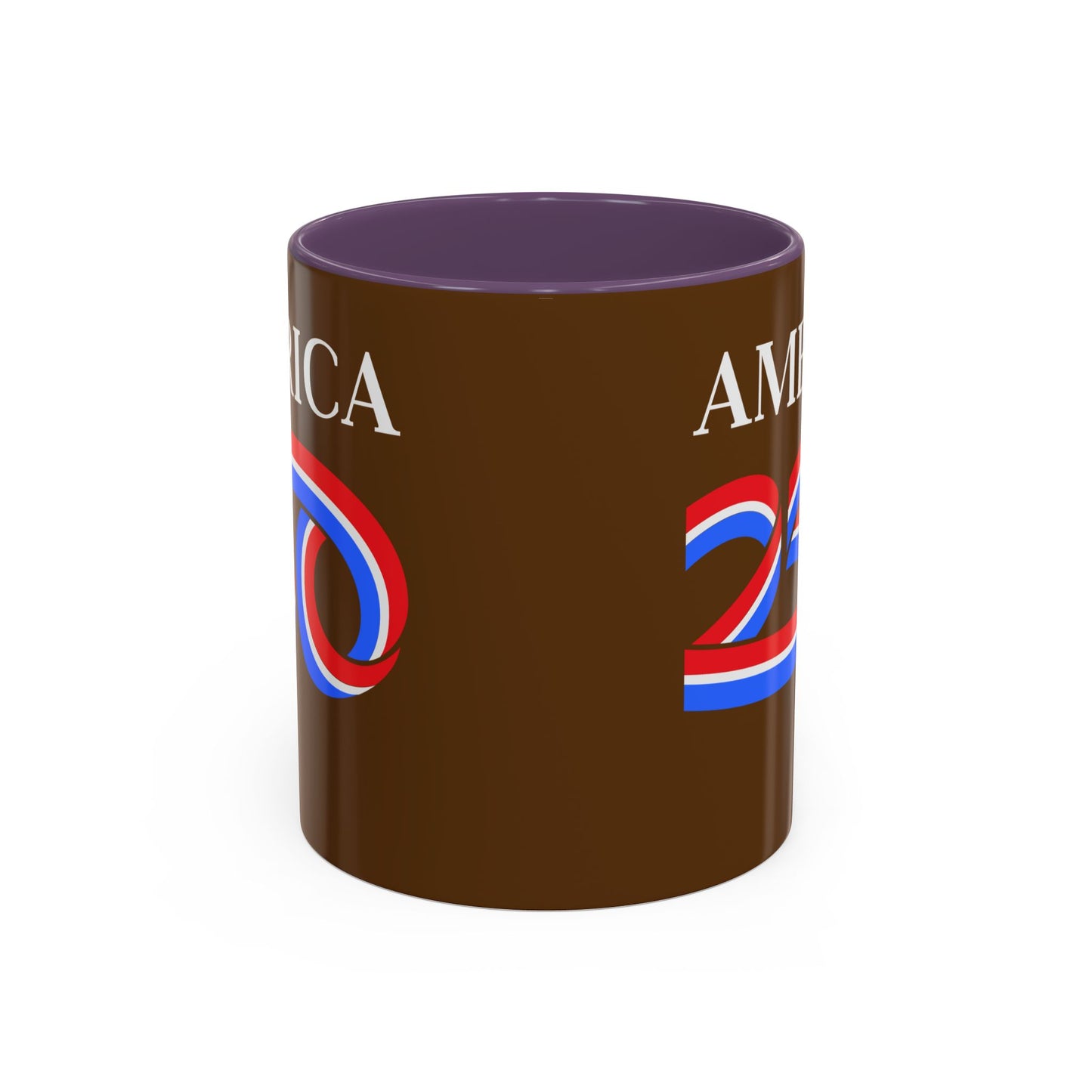 America 250 Brown Accent Mug by theGreenDragonTavern.shop