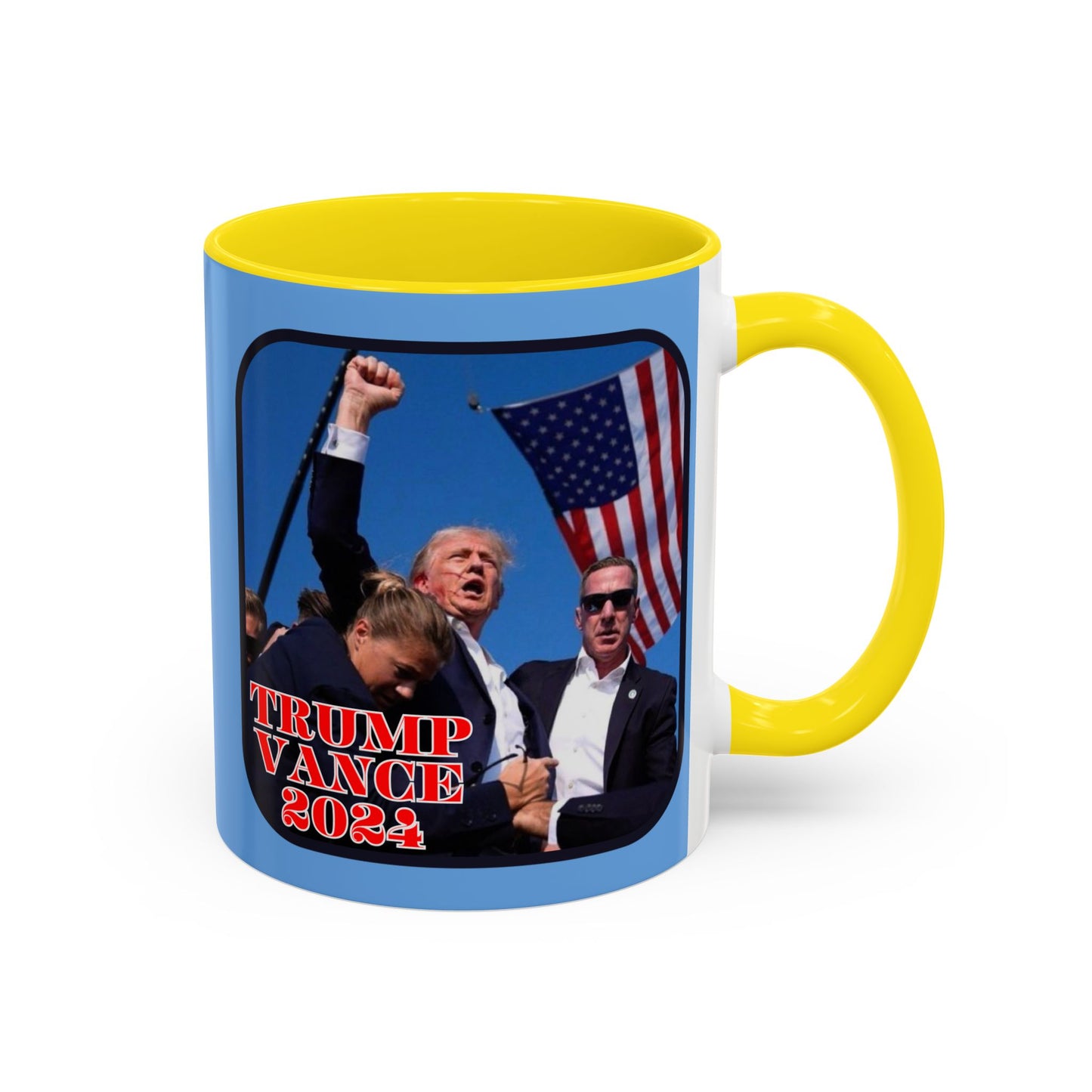 Trump and Vance 2024 Accent Mug by theGreenDragonTavern.shop