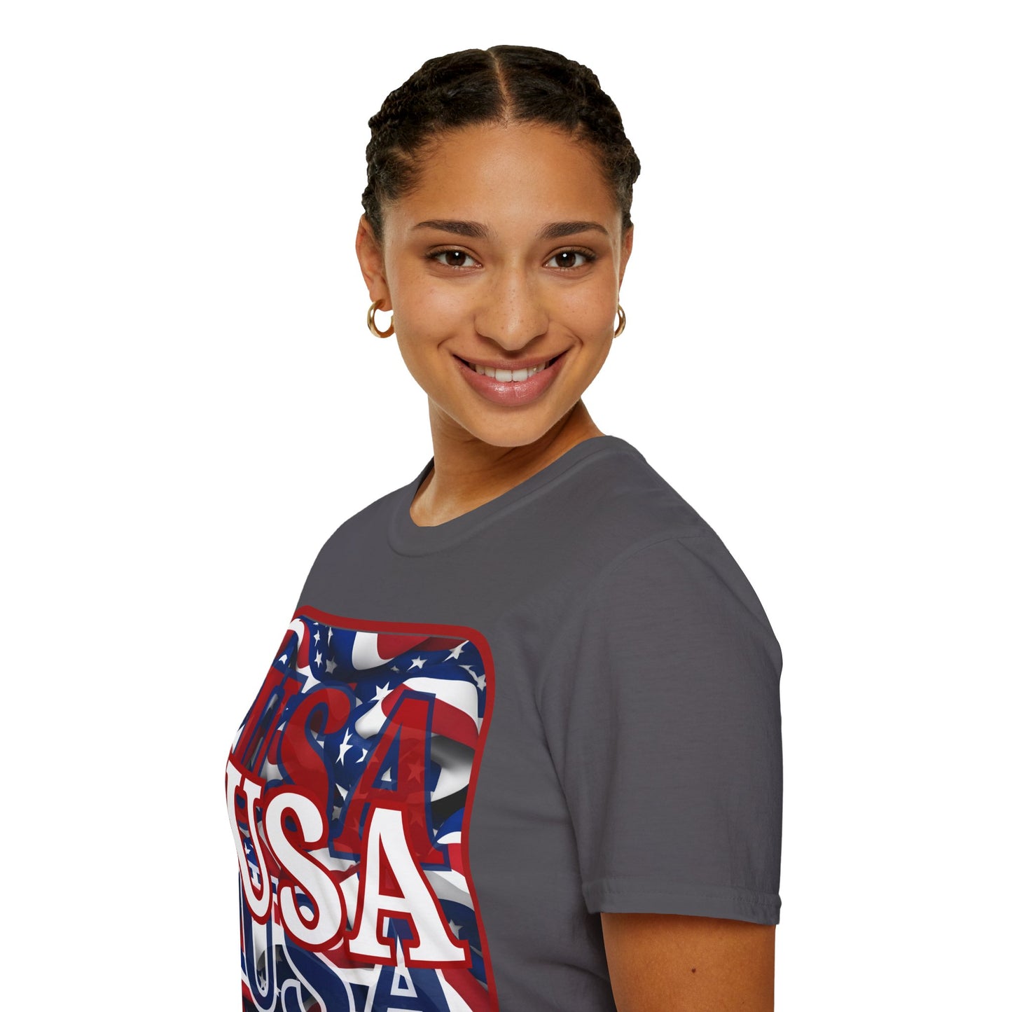 Red WHITE and Blue USA Patriot Dark colors Unisex T-Shirt by theGreenDragonTavern.shop