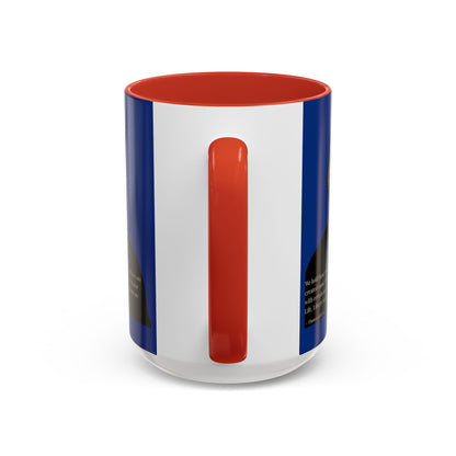 We hold these truths to be self-evident Dark Blue Accent Mug by theGreenDragonTavern.shop