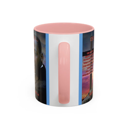 Use Me God, MLK Jr Blue Accent Mug by theGreenDragonTavern.shop