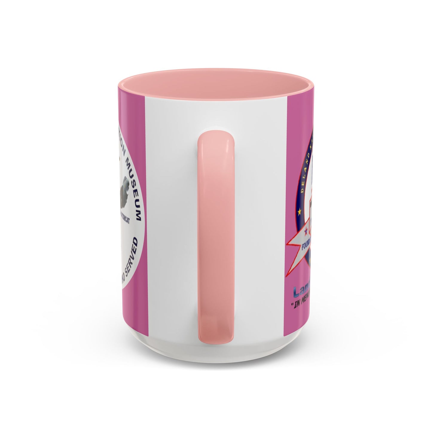 DNASM 2-sided, Founding & Student Art w/WhiteBG Pink Accent Mug by theGreenDragonTavern.shop