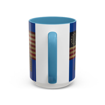 Washington's Earnest Prayer Dark Blue Accent Mug by theGreenDragonTavern.shop