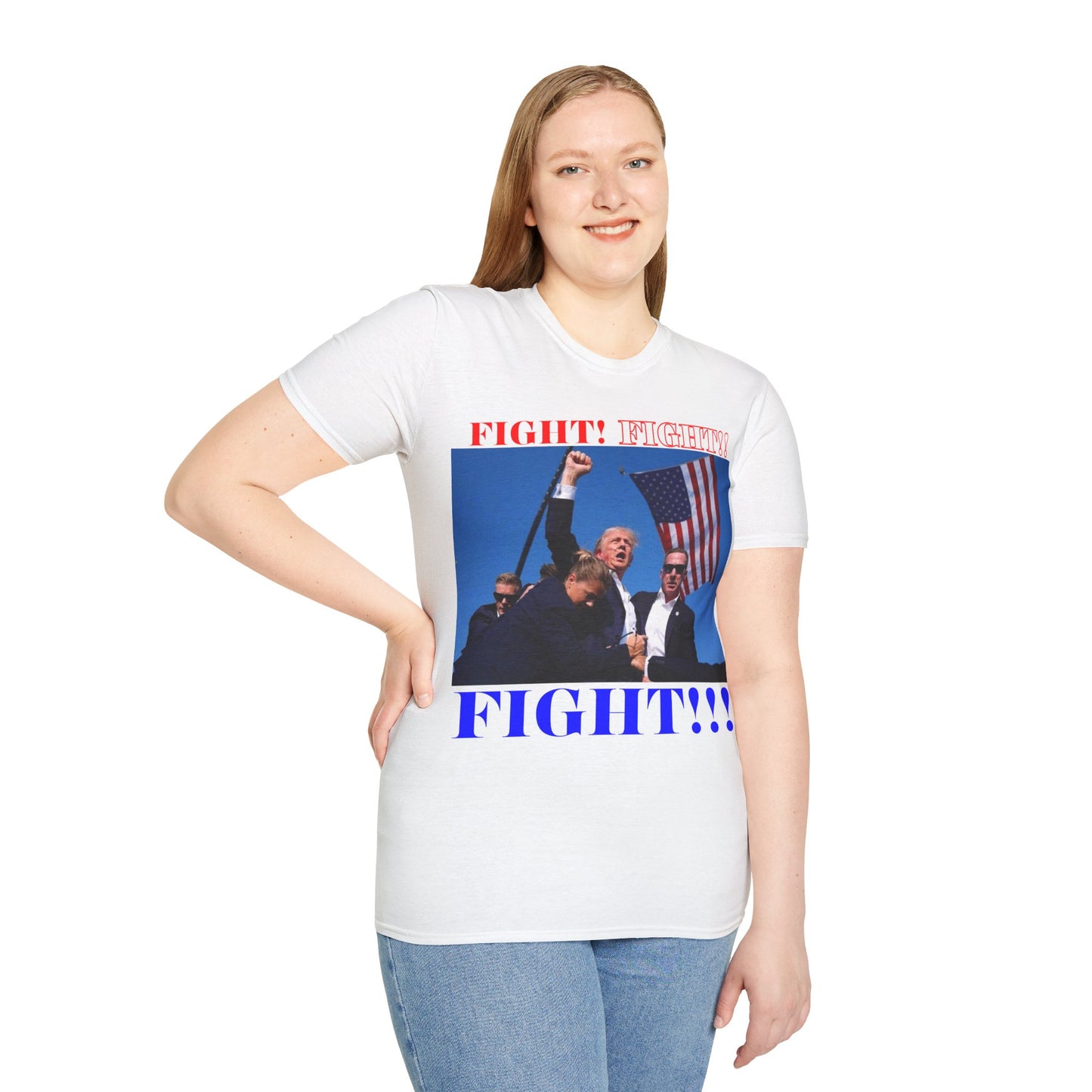 FIGHT! FIGHT!! FIGHT!!! Light colors Unisex T-Shirt by theGreenDragonTavern.shop