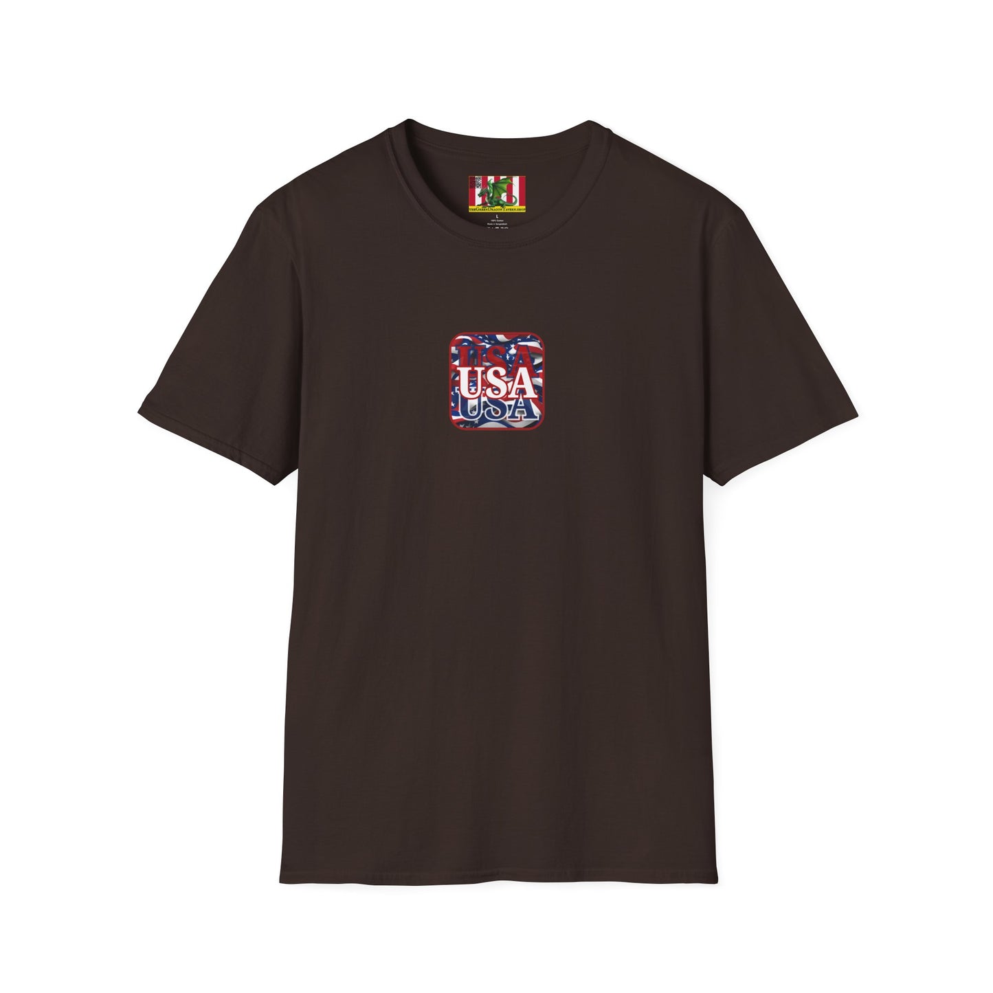 2-sided, Red WHITE and Blue USA Patriot Dark colors Unisex T-Shirt by theGreenDragonTavern.shop