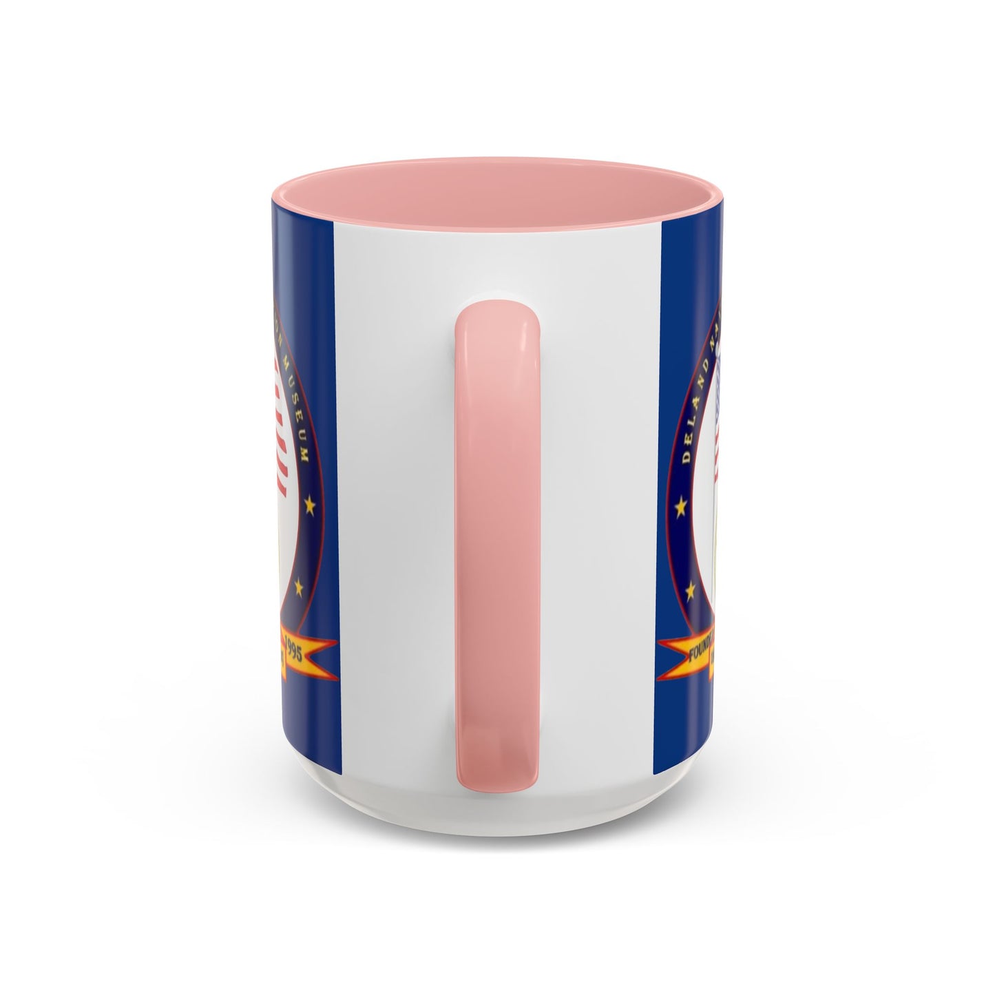 DeLand Naval Air Station Museum Blue Accent Mug by theGreenDragonTavern.shop