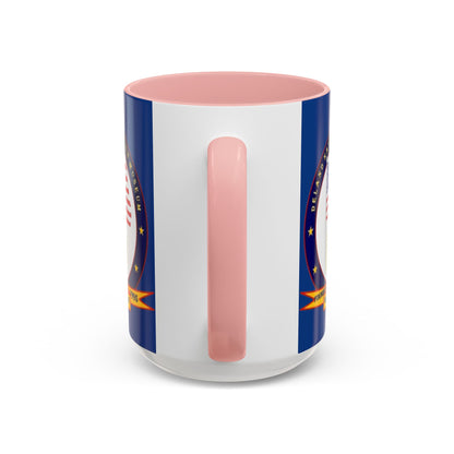 DeLand Naval Air Station Museum Blue Accent Mug by theGreenDragonTavern.shop