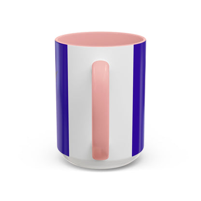 Hula Girl Packin' Heat Dark Purple Accent Mug by theGreenDragonTavern.shop
