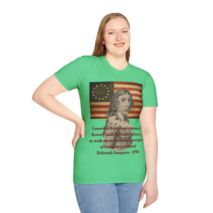 Deborah Sampson, America's Mulan Dark colors Unisex T-Shirt by theGreenDragonTavern.shop
