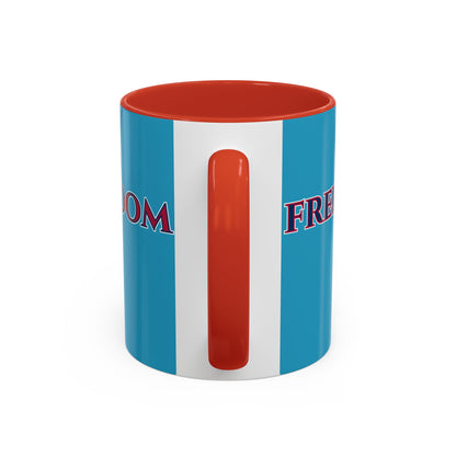 Freedom, Turquoise Accent Mug by theGreenDragonTavern.shop