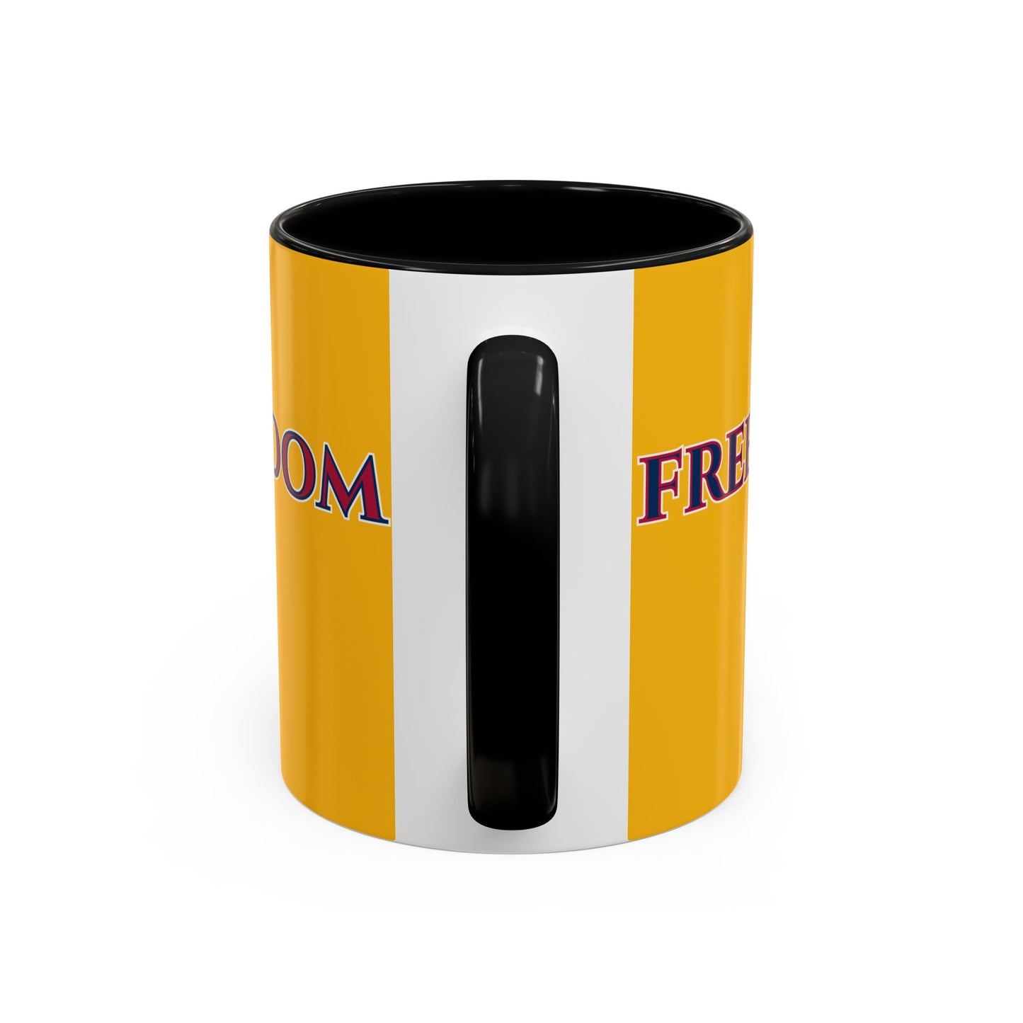 Freedom, Yellow Accent Mug by theGreenDragonTavern.shop
