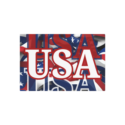 USA! USA! USA White Center Metal Art Sign by theGreenDragonTavern.shop