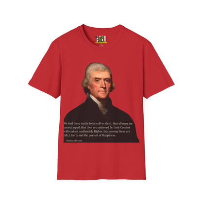 We hold these truths to be self-evident Light colors Unisex T-Shirt by theGreenDragonTavern.shop