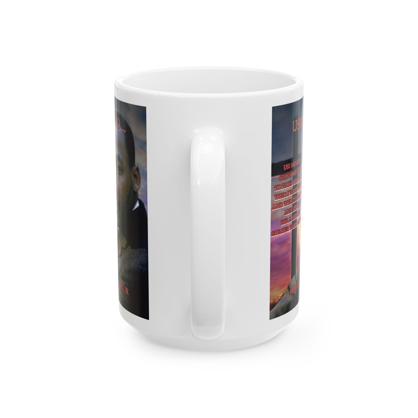 Use Me God, MLK Jr White Mug by theGreenDragonTavern.shop