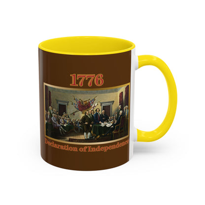 Declaration of Independence Brown Accent Mug by theGreenDragonTavern.shop