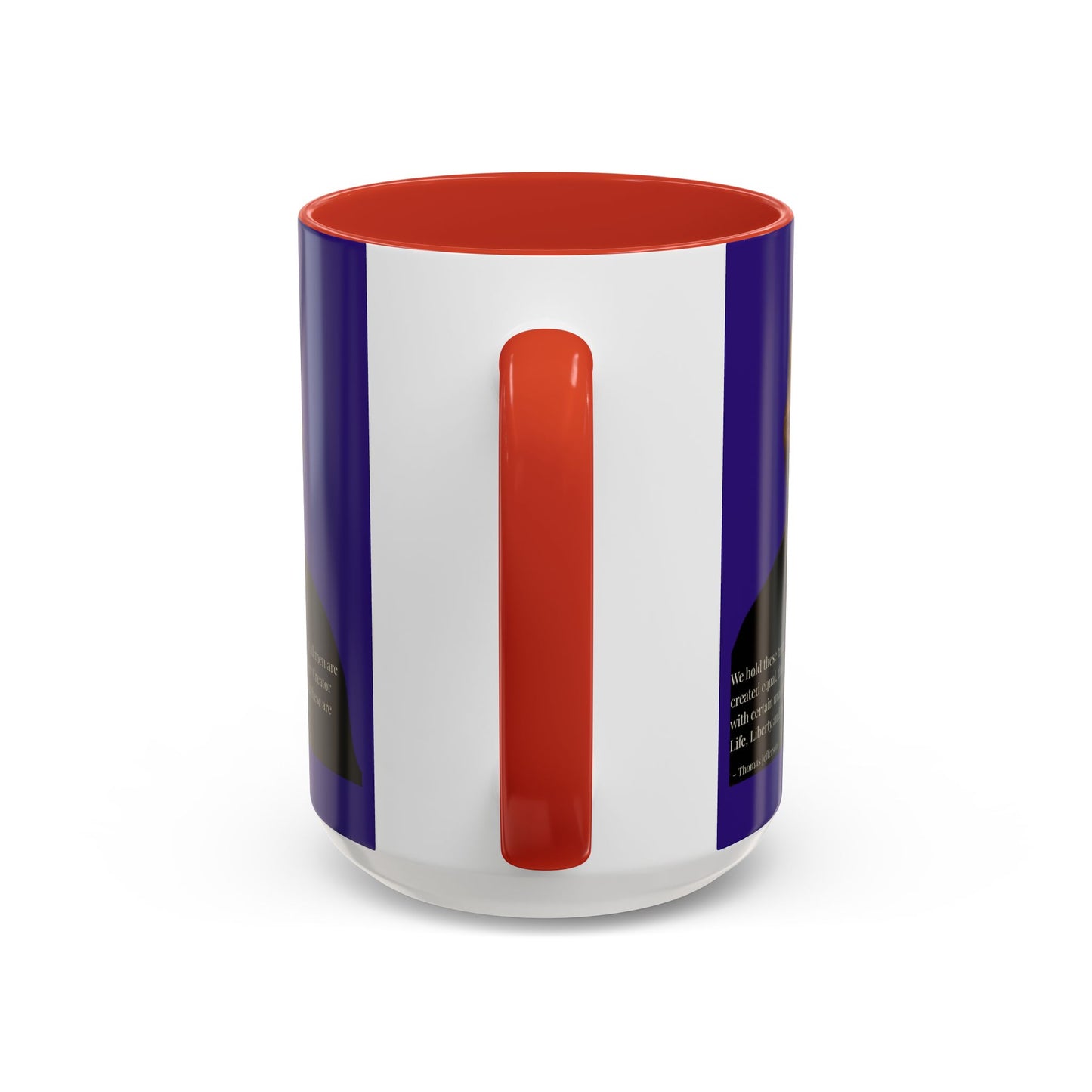 We hold these truths to be self-evident Dark Purple Accent Mug by theGreenDragonTavern.shop