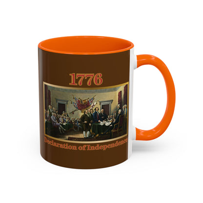 Declaration of Independence Brown Accent Mug by theGreenDragonTavern.shop