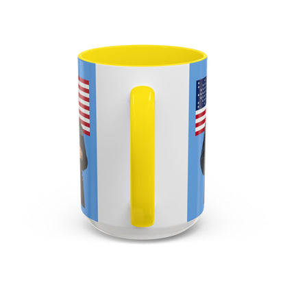 "Traitors and Patriots" Ulysses Grant Light Blue Accent Mug by theGreenDragonTavern.shop