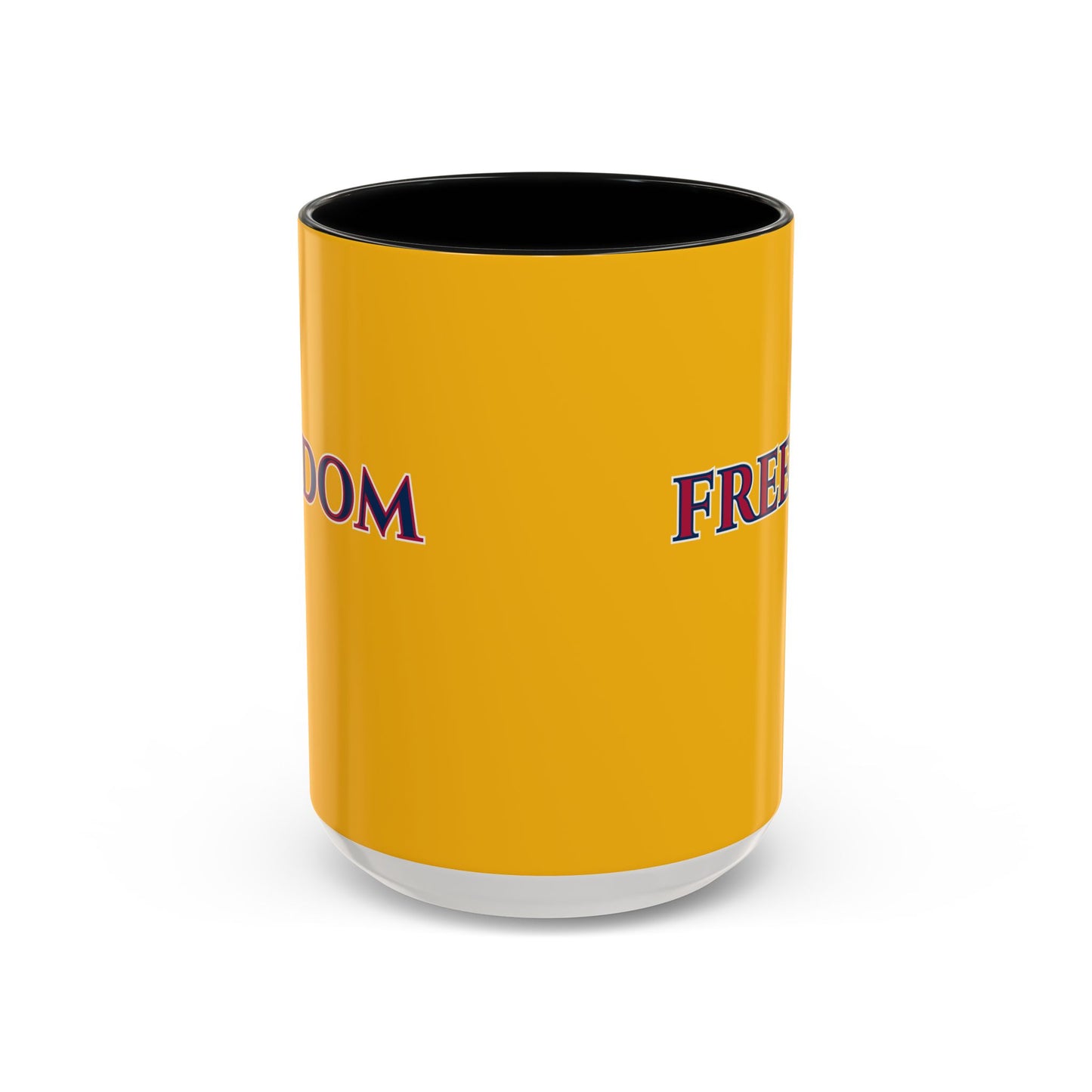 Freedom, Yellow Accent Mug by theGreenDragonTavern.shop
