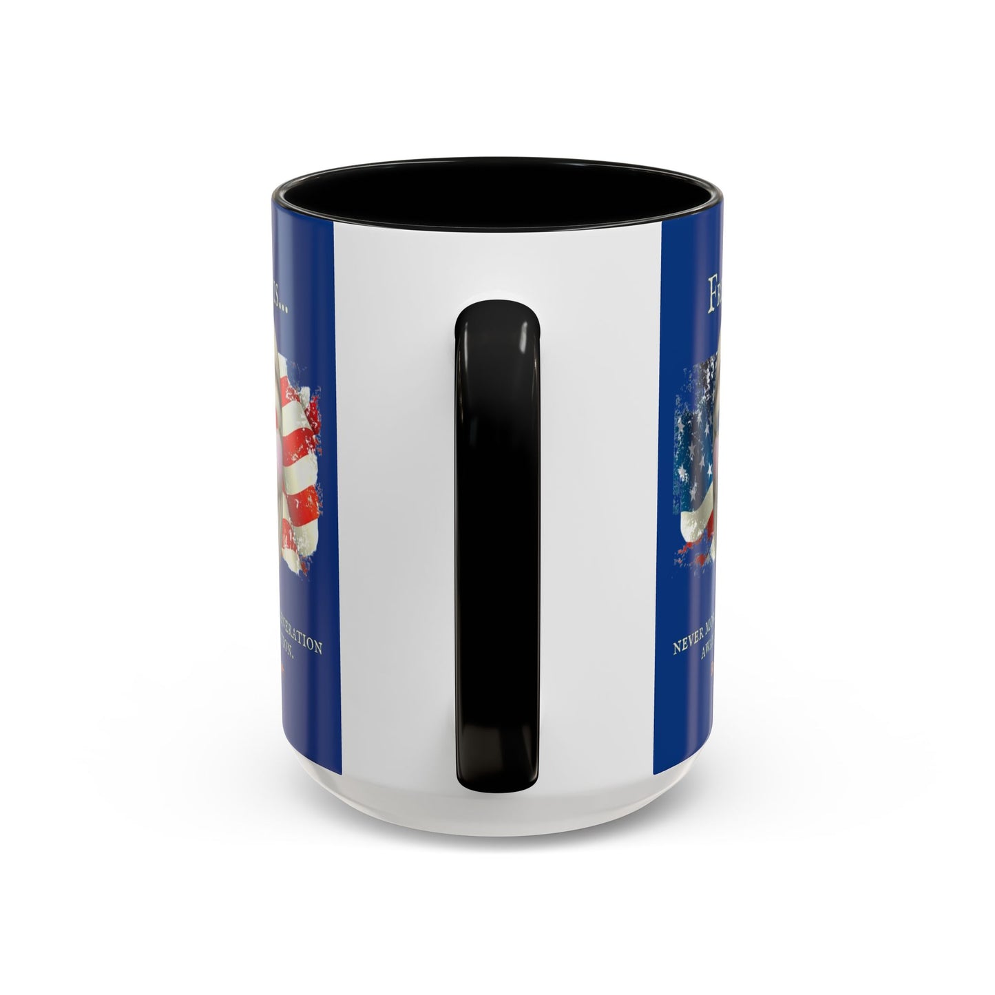 Ronald Reagan Freedom Vendetta Blue Accent Mug by theGreenDragonTavern.shop