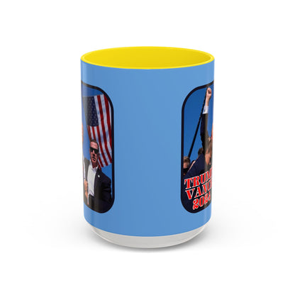Trump and Vance 2024 Accent Mug by theGreenDragonTavern.shop