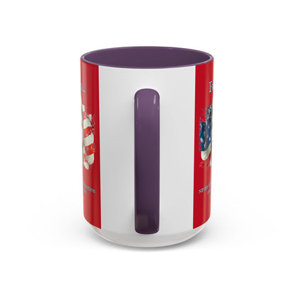 Ronald Reagan Freedom Vendetta Red Accent Mug by theGreenDragonTavern.shop