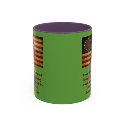Deborah Sampson, America's Mulan Green Accent Mug by theGreenDragonTavern.shop