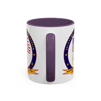 DeLand Naval Air Station Museum White Accent Mug by theGreenDragonTavern.shop