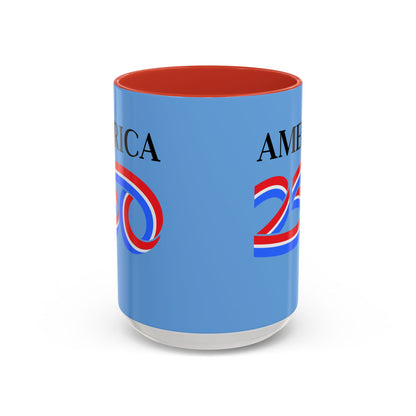 America 250 Light Blue Accent Mug by theGreenDragonTavern.shop